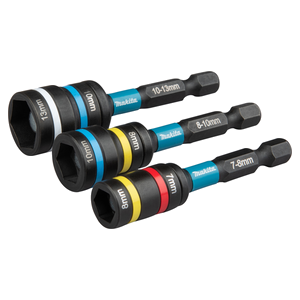 Steckschlüssel-Set 2-in-1 3-tlg. Impact Black