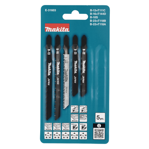 Set Lames de scies sauteuses  x5
