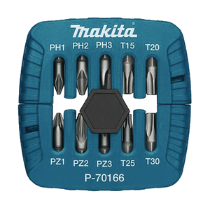 Screw Bit Set, PH/PZ, 10 pcs