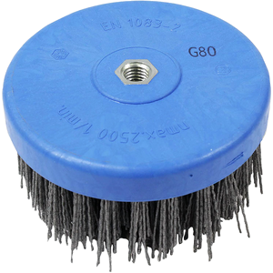 Brosse ronde Ø 150 mm en silicium - M14