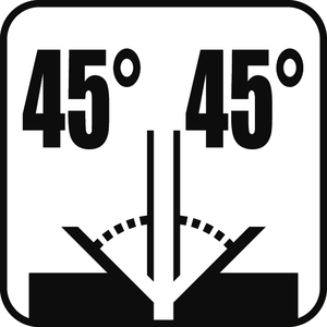 Helningsvinkel 45°